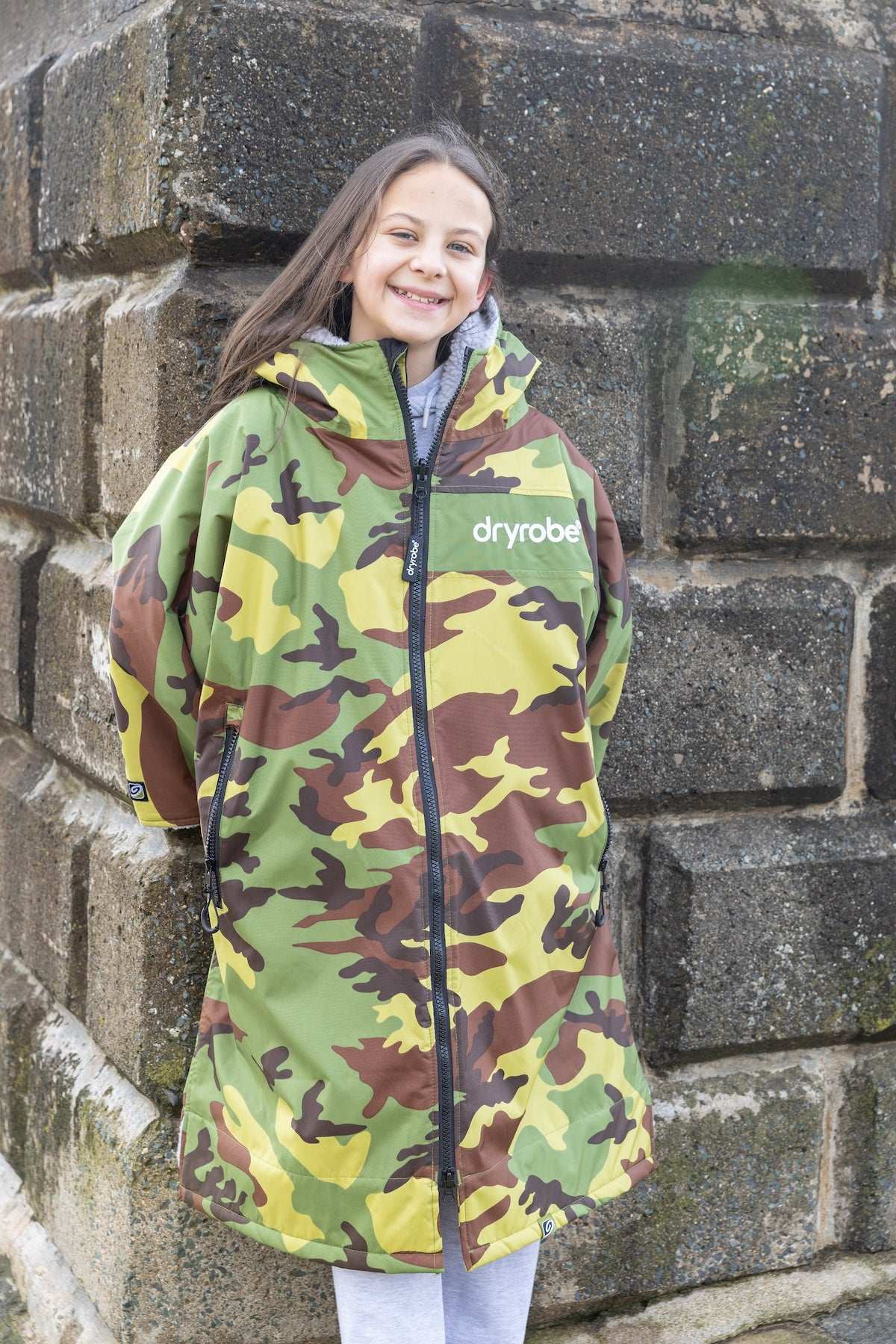 DRYROBE ADVANCED EASYFIT REMIX CAMO/GREY/GREEN 5Y-9Y