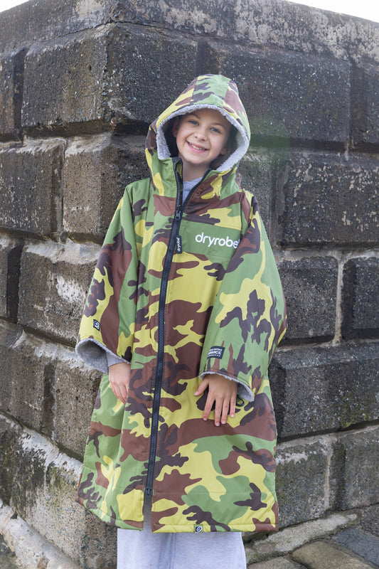 DRYROBE ADVANCED EASYFIT REMIX CAMO/GREY/GREEN 5Y-9Y