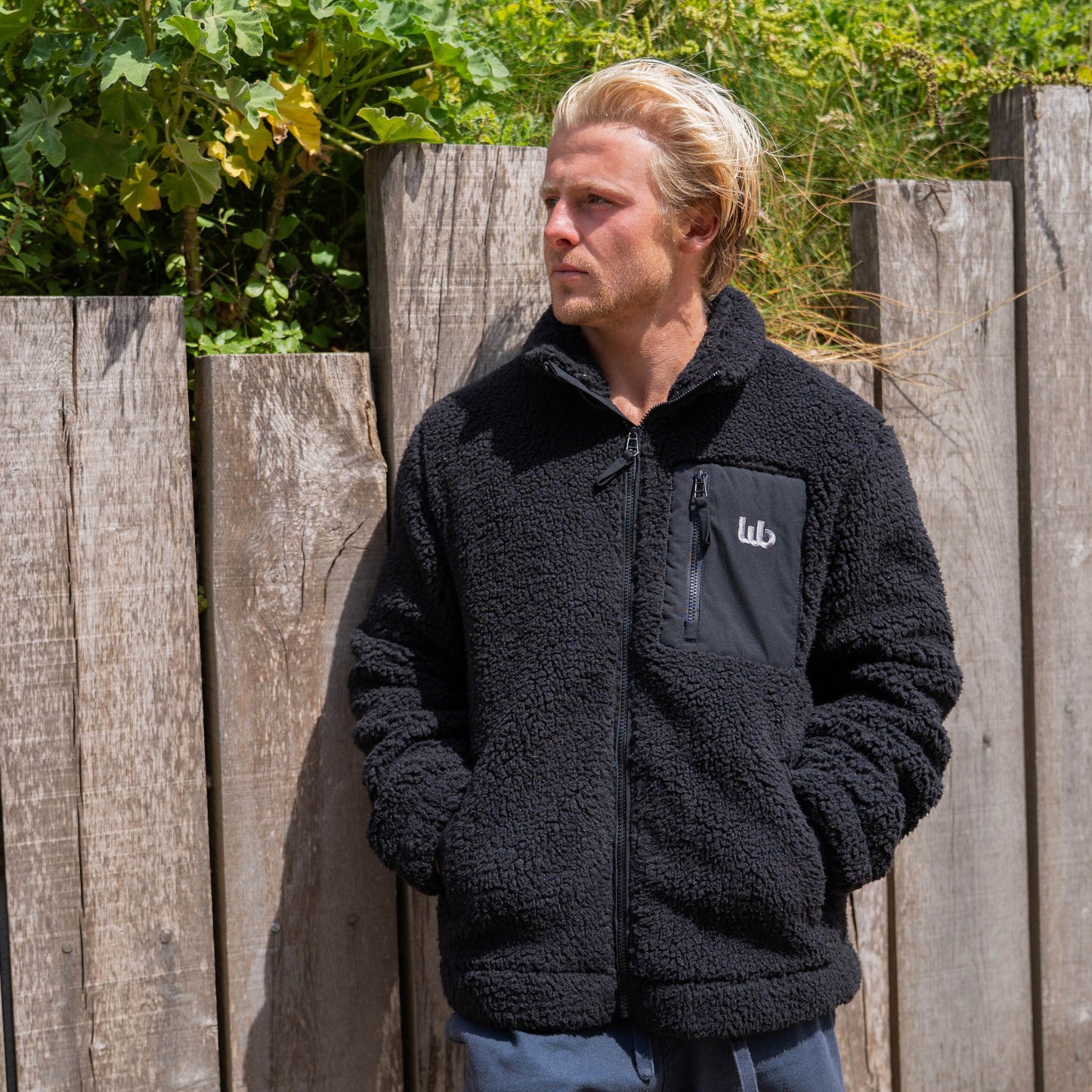 SHERPA FLEECE JACKET | BLACK