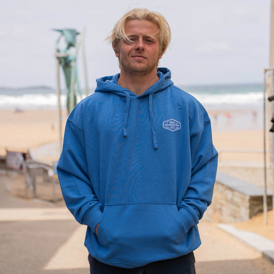 DIAMOND | EMBROIDERED HOODIE - BLUE