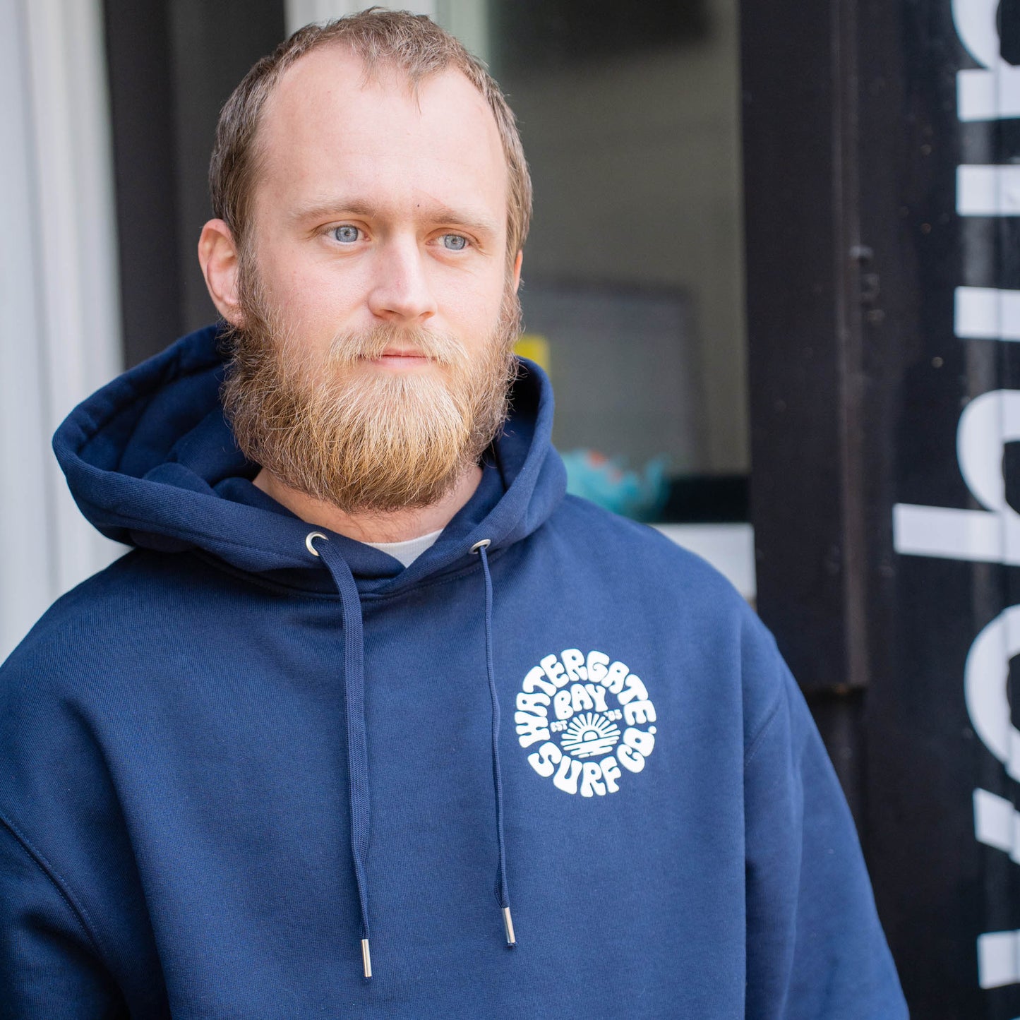 RETRO | HEAVY WEIGHT HOODIE - HEATHER NAVY