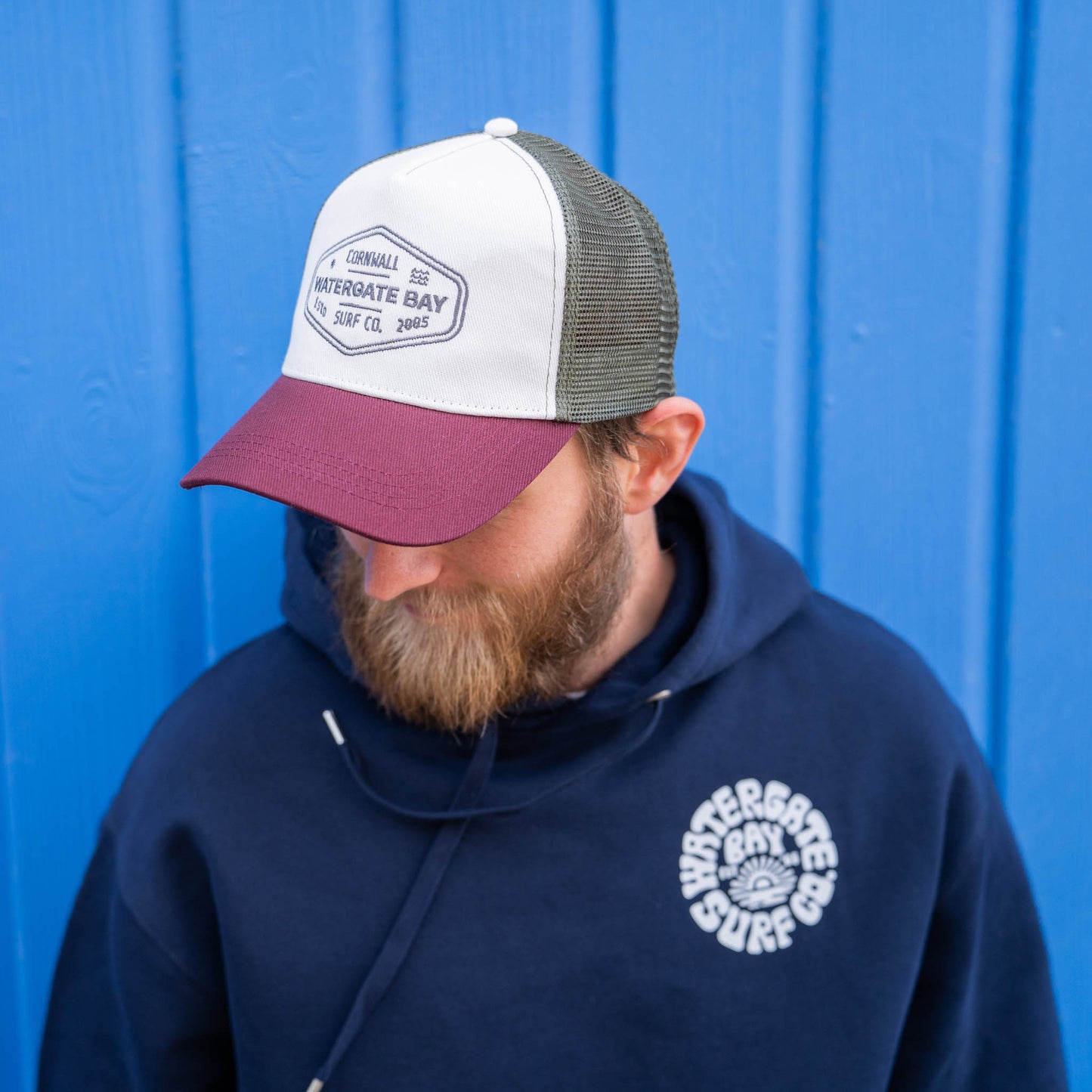RETRO | HEAVY WEIGHT HOODIE - HEATHER NAVY