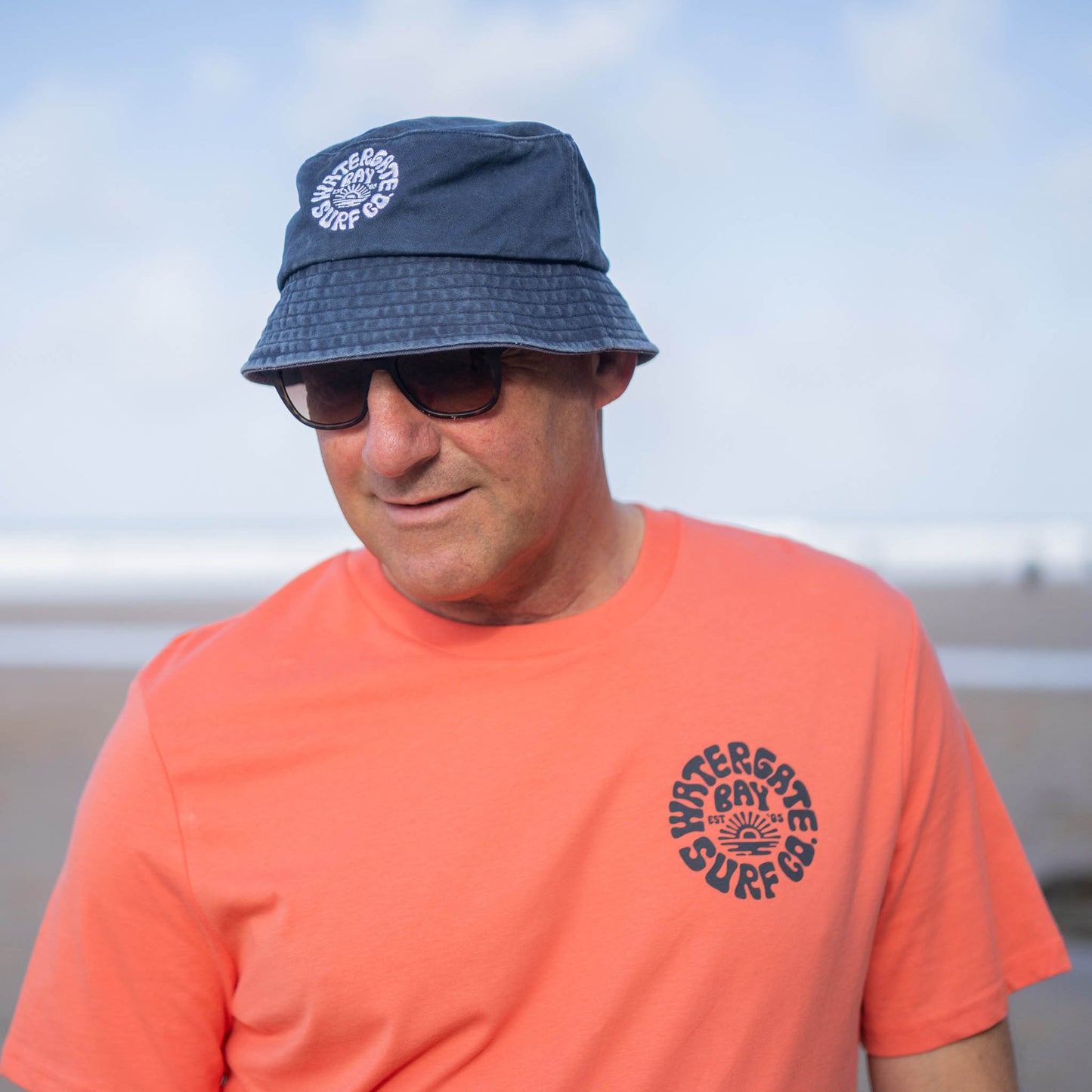 RETRO | BUCKET HAT - NAVY -  - Watergate Bay Surf Company.