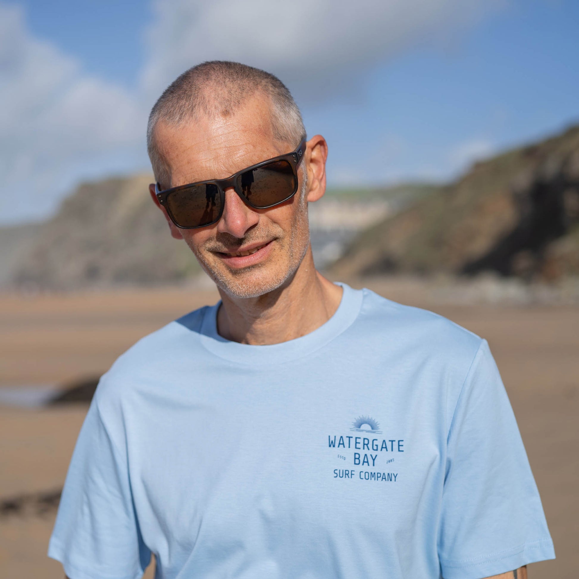 SEA AIR | T-SHIRT - SOUL BLUE -  - Watergate Bay Surf Company.