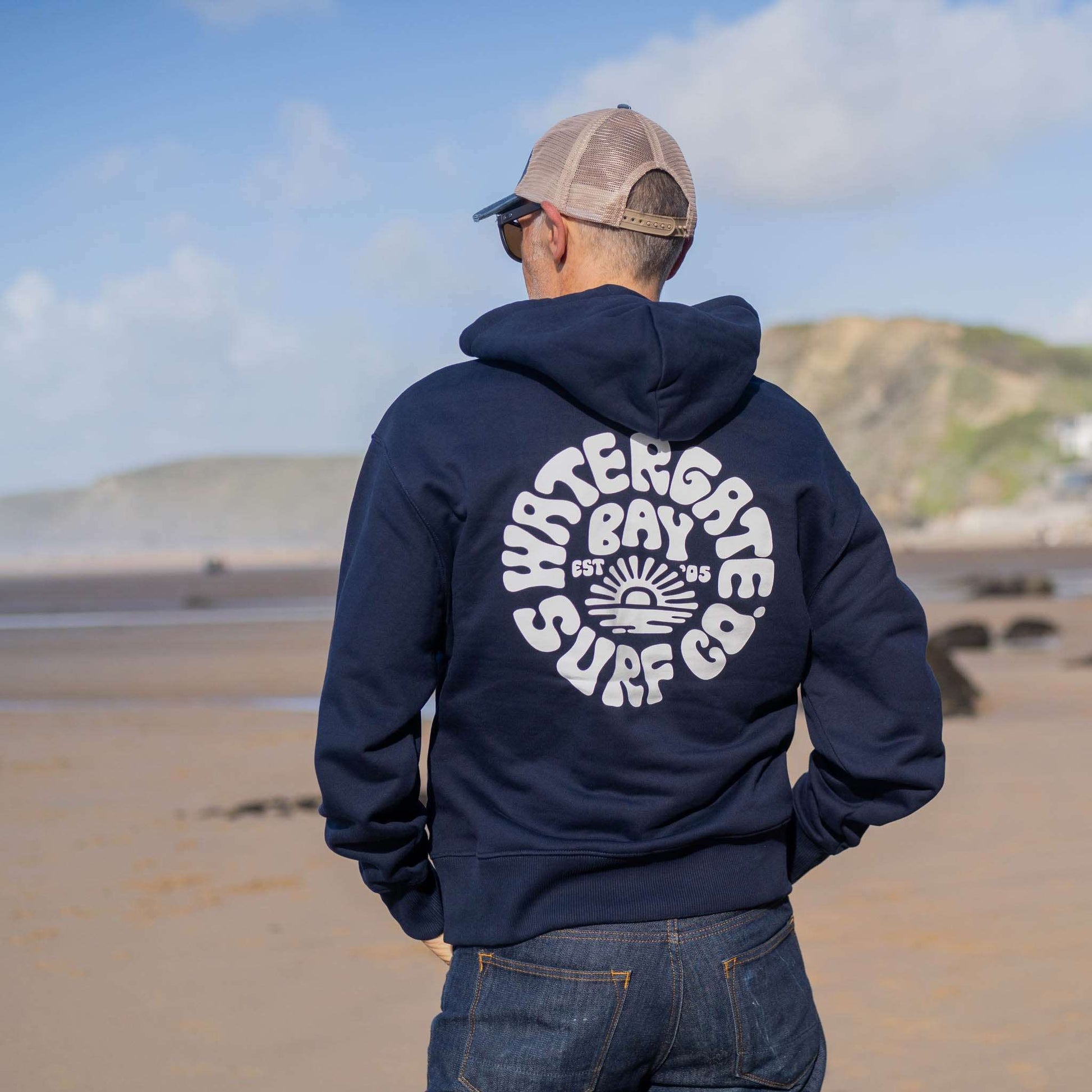 RETRO | HEAVY WEIGHT HOODIE - HEATHER NAVY