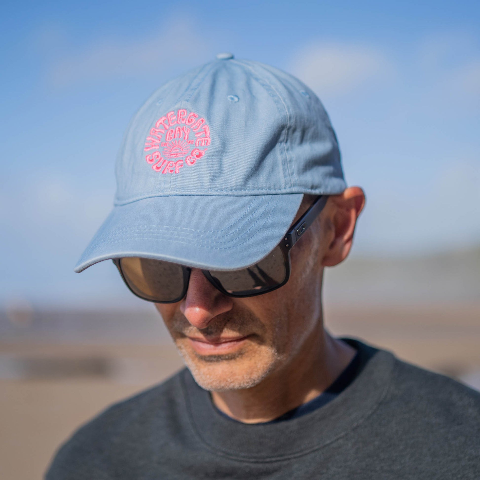 RETRO | ORGANIC COTTON CAP - AQUA -  - Watergate Bay Surf Company.