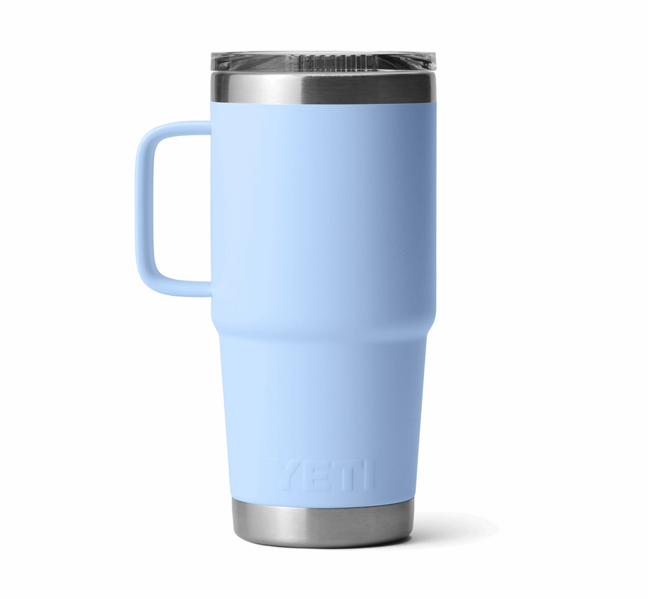 YETI RAMBLER TRAVEL MUG 20oz BIG SKY BLUE
