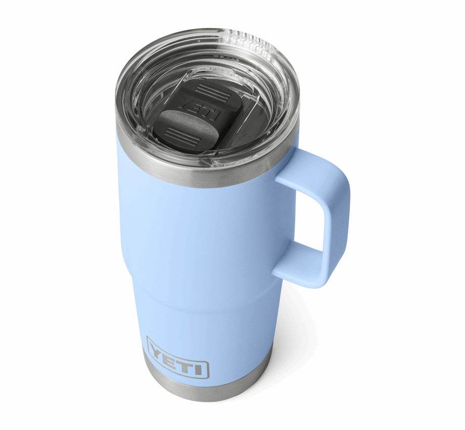 YETI RAMBLER TRAVEL MUG 20oz BIG SKY BLUE