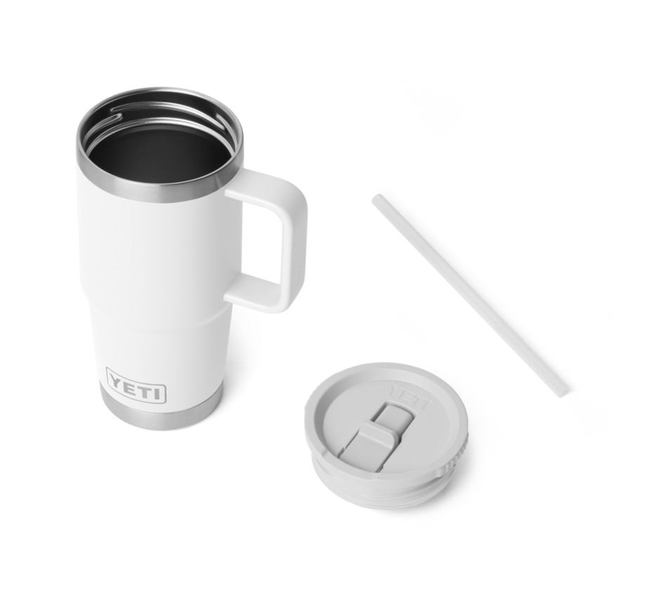 YETI RAMBLER TRAVEL STRAW MUG 20oz WHITE