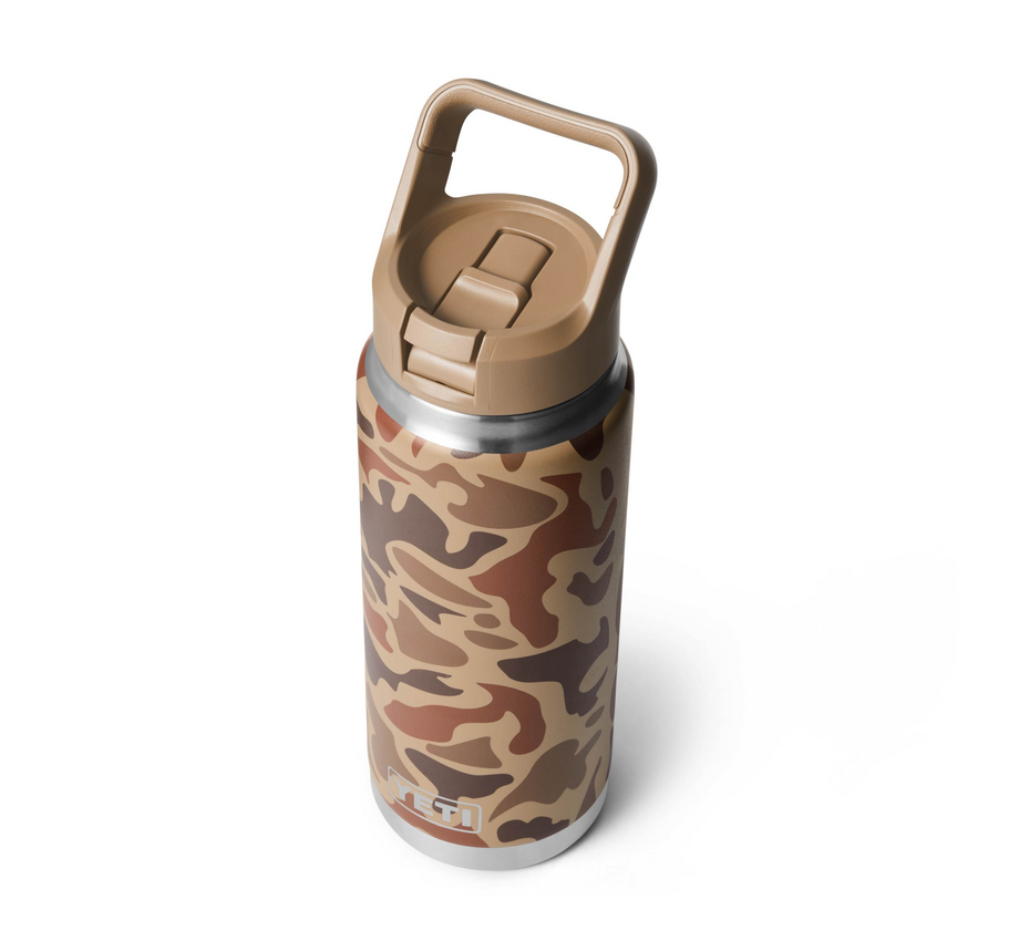 YETI RAMBLER STRAW BOTTLE 26oz WETLANDS CAMO