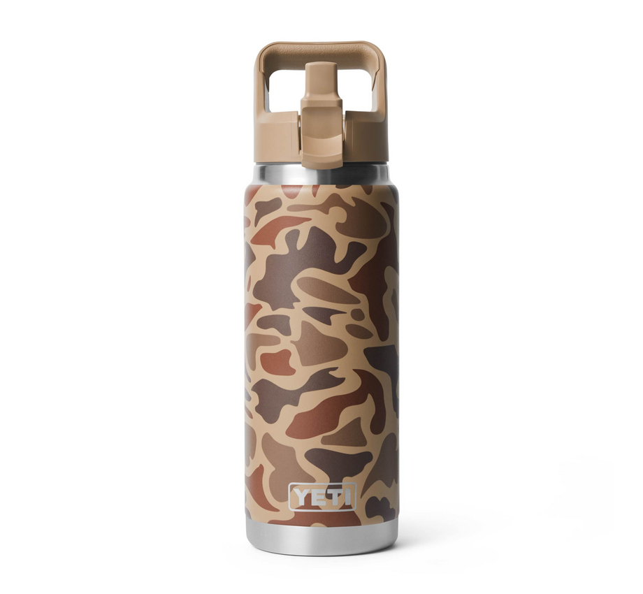 YETI RAMBLER STRAW BOTTLE 26oz WETLANDS CAMO