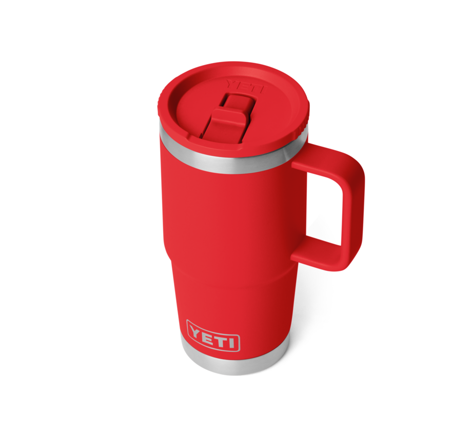 YETI RAMBLER TRAVEL STRAW MUG 20oz RESCUE RED