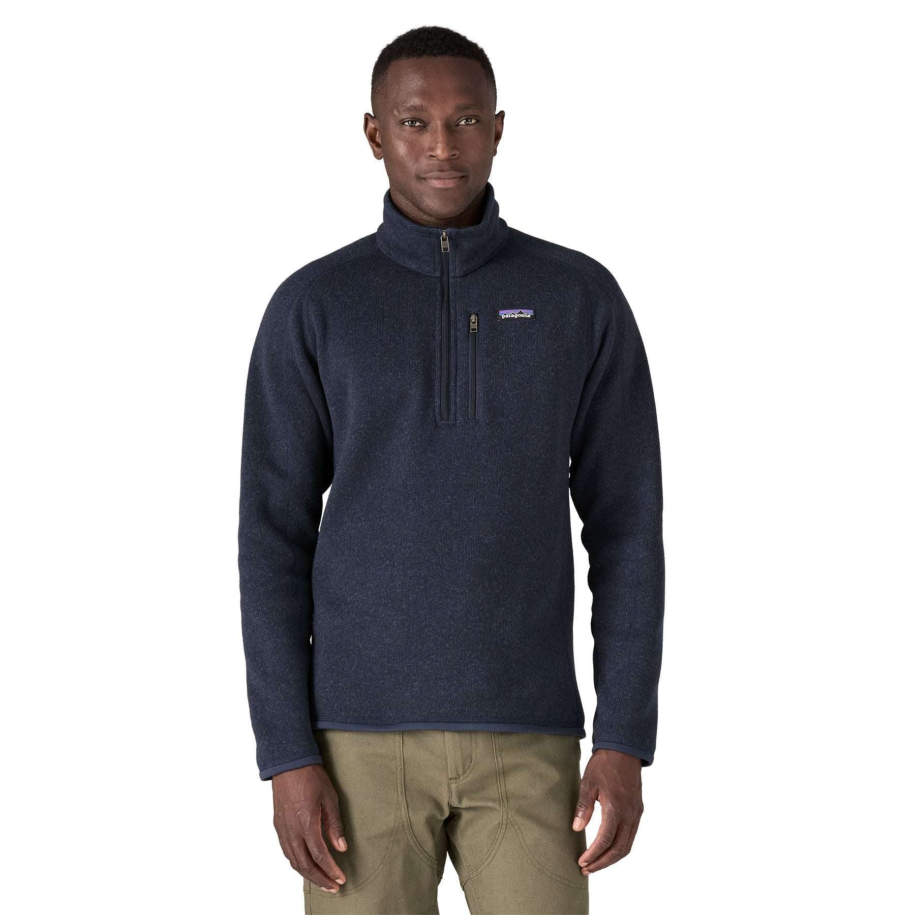 PATAGONIA MEN'S BETTER SWEATER 1/4 ZIP NAVY
