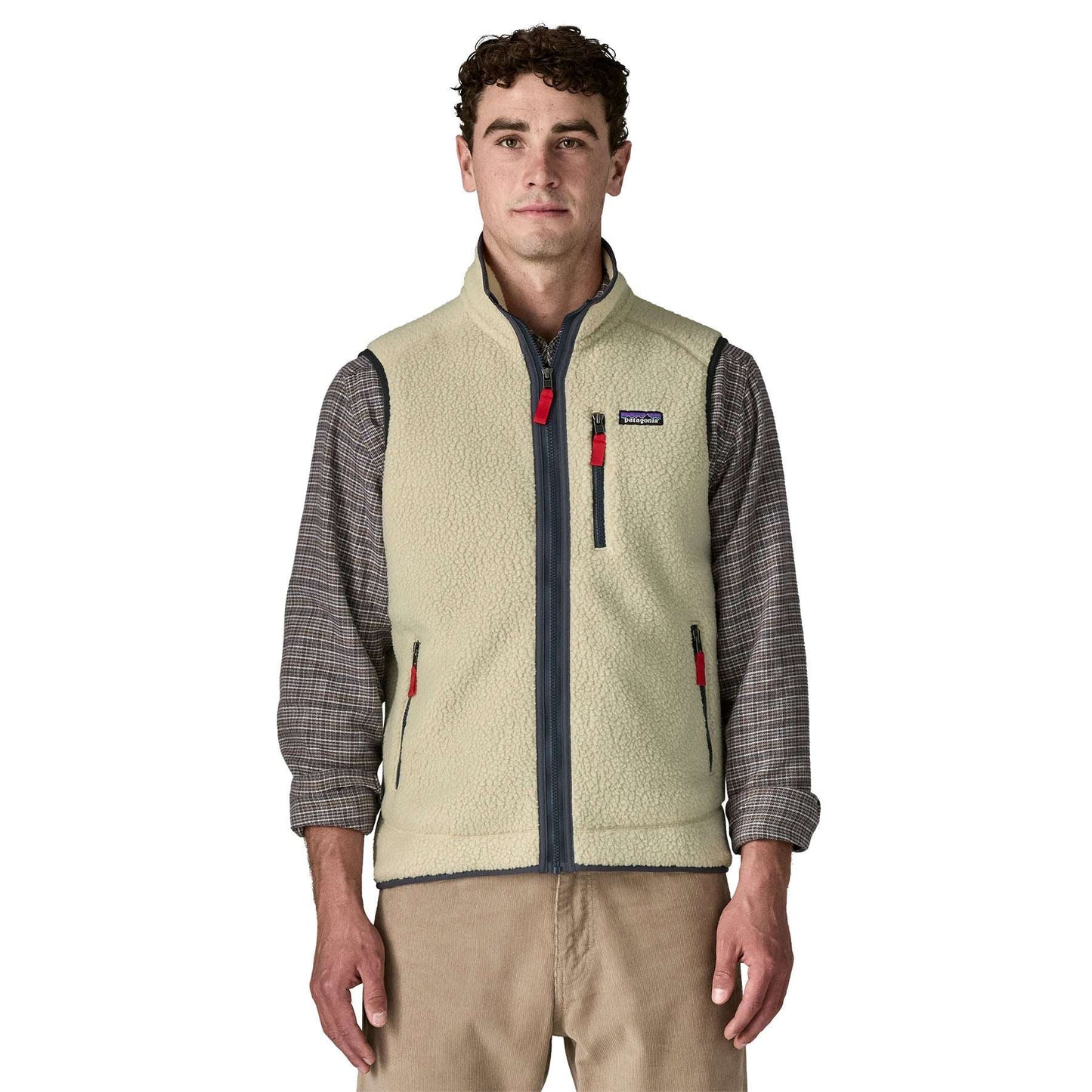 PATAGONIA MEN'S RETRO PILE VEST PELICAN/SMOULDER