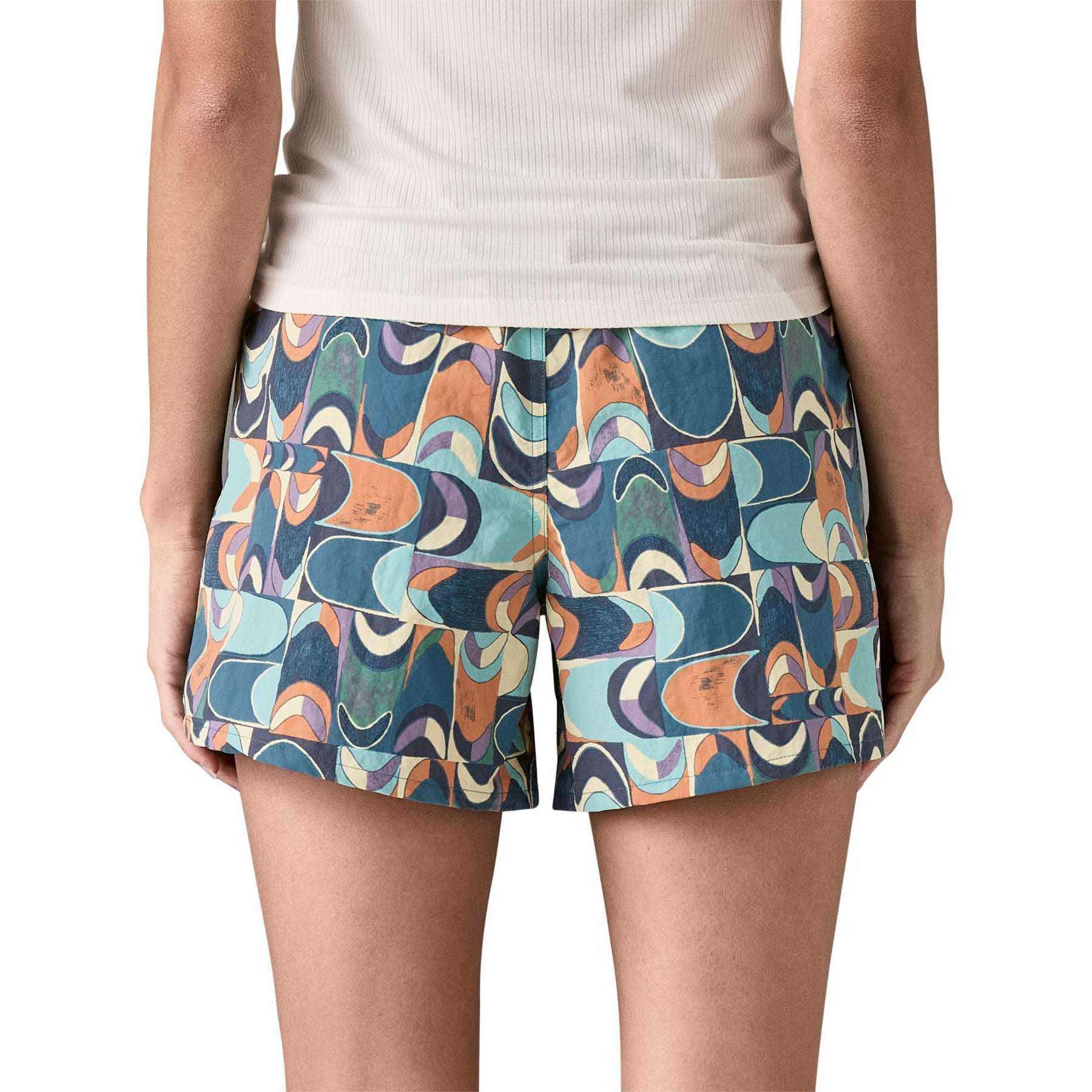 PATAGONIA WOMENS BAGGIES SHORTS 5" SWALLOW TAIL GEO