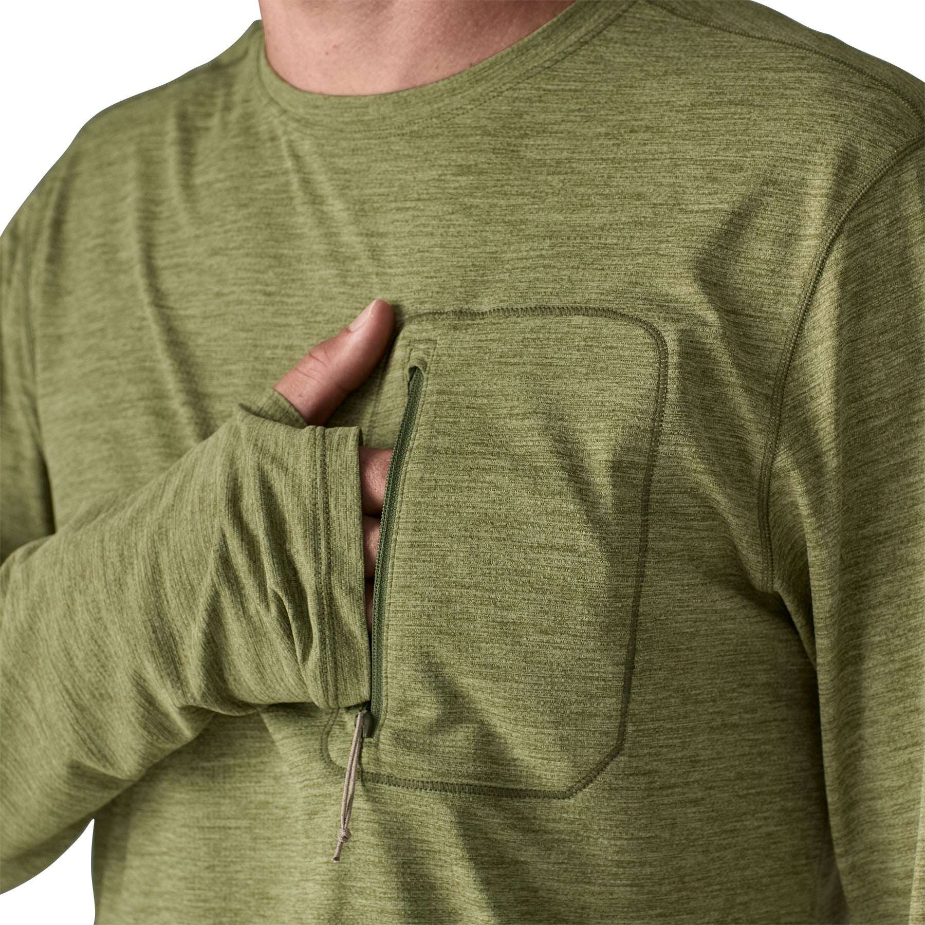 PATAGONIA CAP COOL L/S SUNSHIRT CAPER GREEN