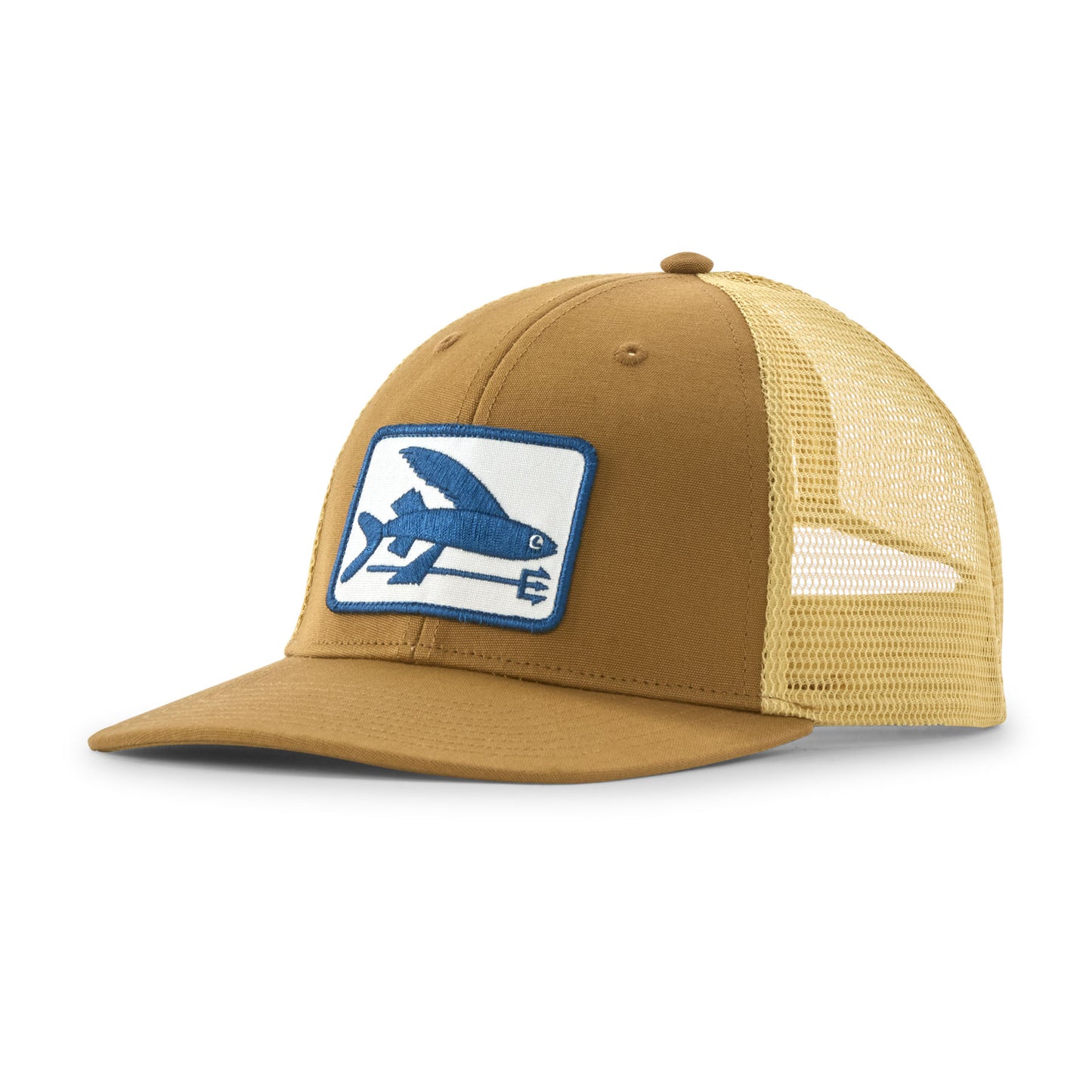 PATAGONIA  LOPRO TRUCKER CAP FLYING FISH BOBCAT BROWN