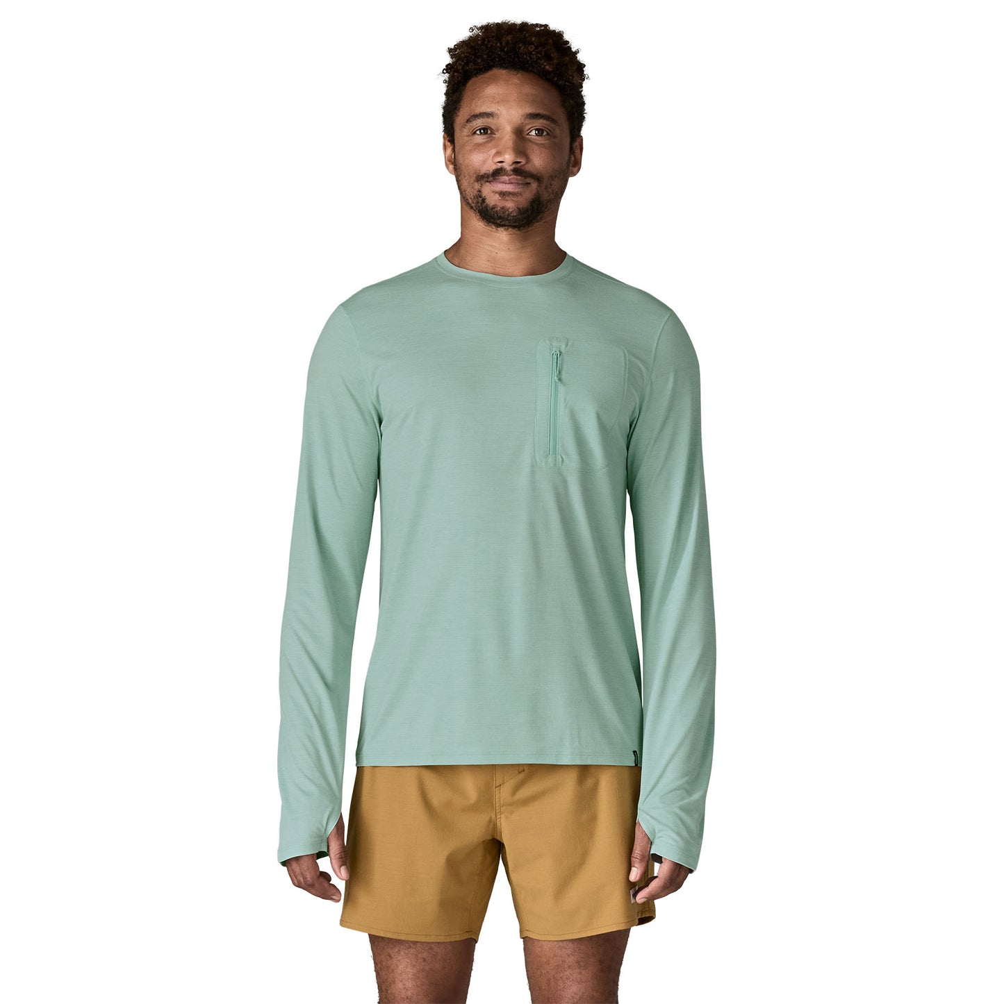 PATAGONIA MEN'S CAP COOL L/ SUNSHIRT THERMAL BLUE