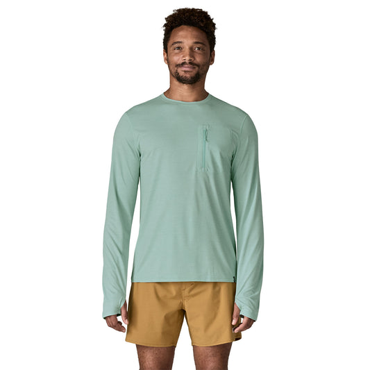 PATAGONIA MEN'S CAP COOL L/ SUNSHIRT THERMAL BLUE