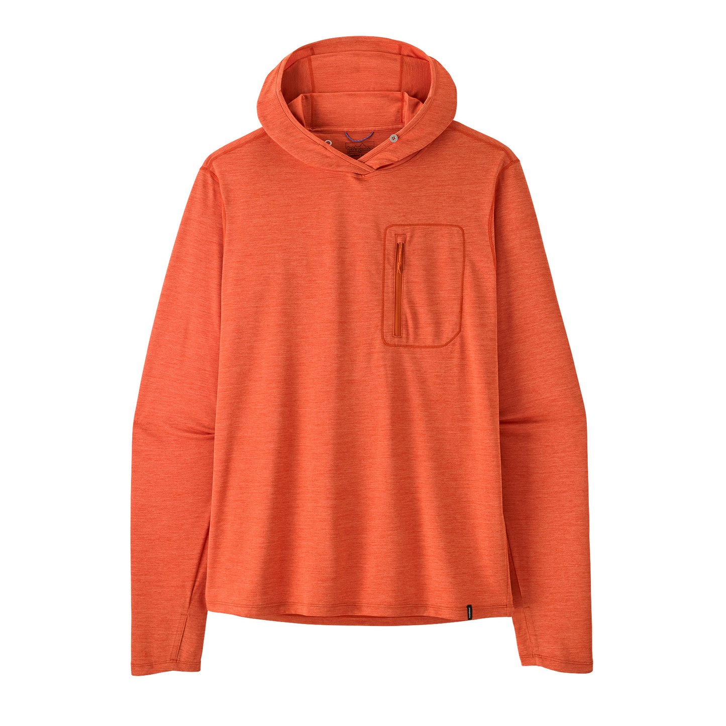 PATAGONIA MEN'S CAP COOL SUNHOODY COAL/ORANGE