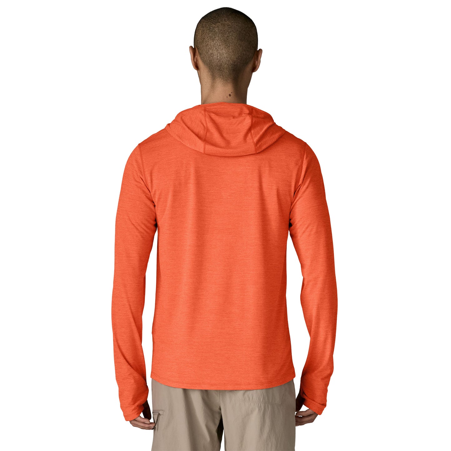 PATAGONIA MEN'S CAP COOL SUNHOODY COAL/ORANGE