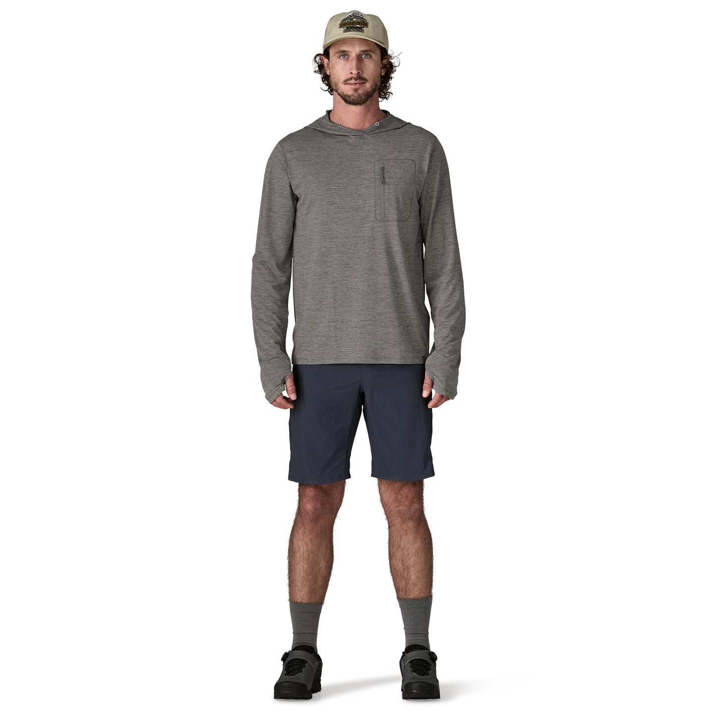 PATAGONIA MEN'S CAP COOL SUNHOODY FORGE GREY